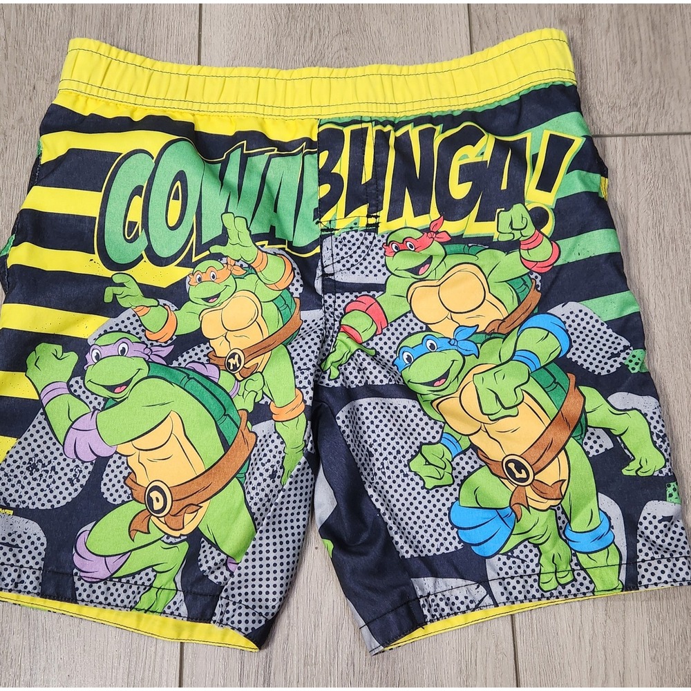 Nickelodeon Teenage Mutant Ninja Turtles Boys Swim Trunks Shorts‎ 5T TMNT